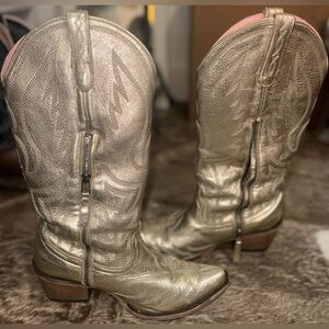 Gold Cowboy Boots